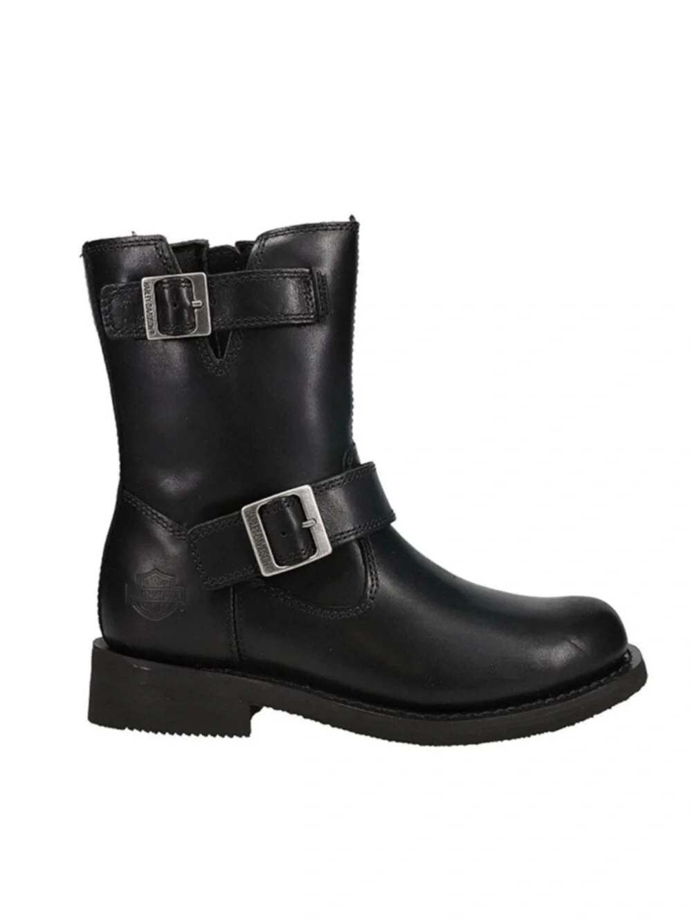 Frye Vicky Engineer Short Buckle Motorcycle Boot Black Leather Women’s Size 7